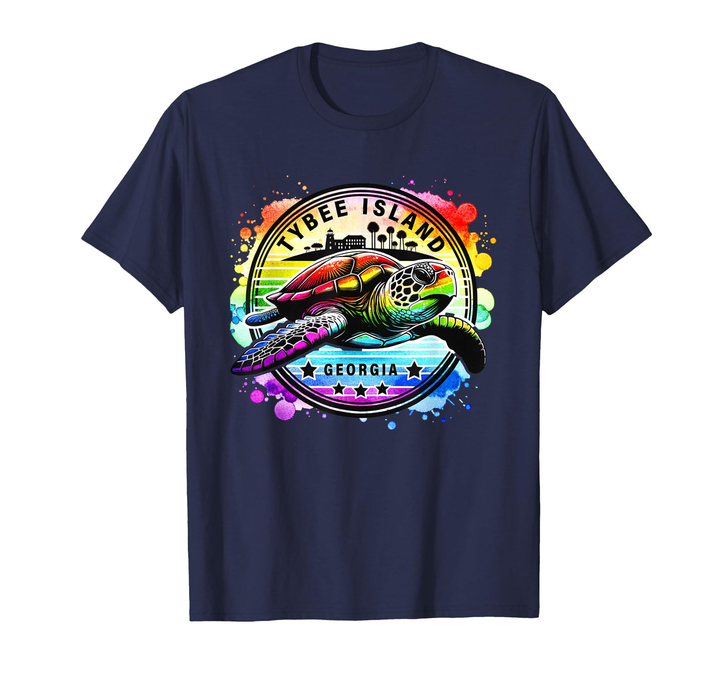 Tybee Island Georgia Sea Turtle GA T-Shirt