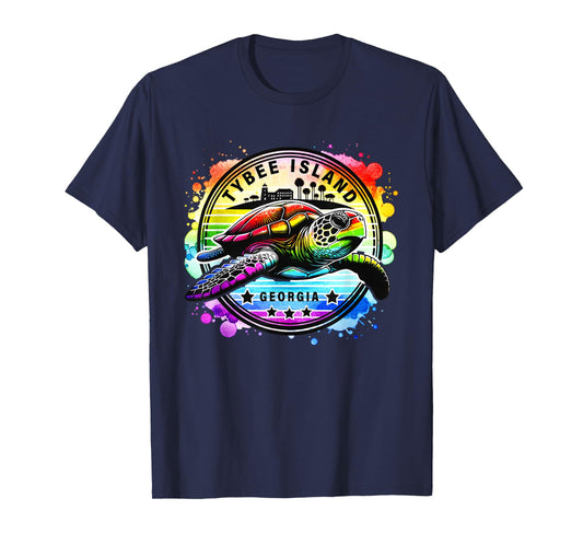 Tybee Island Georgia Sea Turtle GA T-Shirt