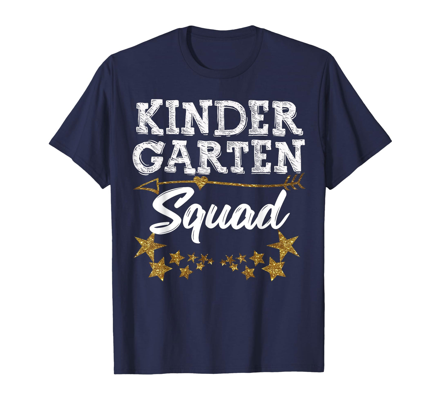 Kindergarten Squad Gold Star Fun Kids Back To School Tee T-Shirt