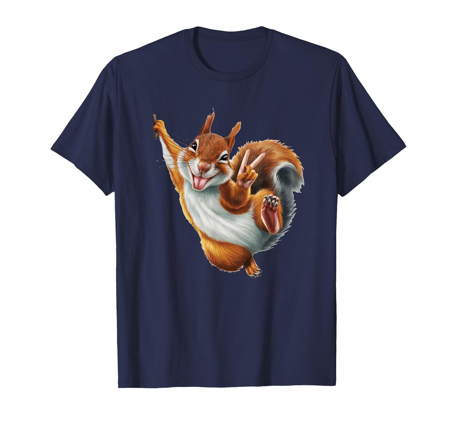 FUNNY SQUIRREL GIVING A PEACE SIGN. Makes me smile! SHAKA! T-Shirt