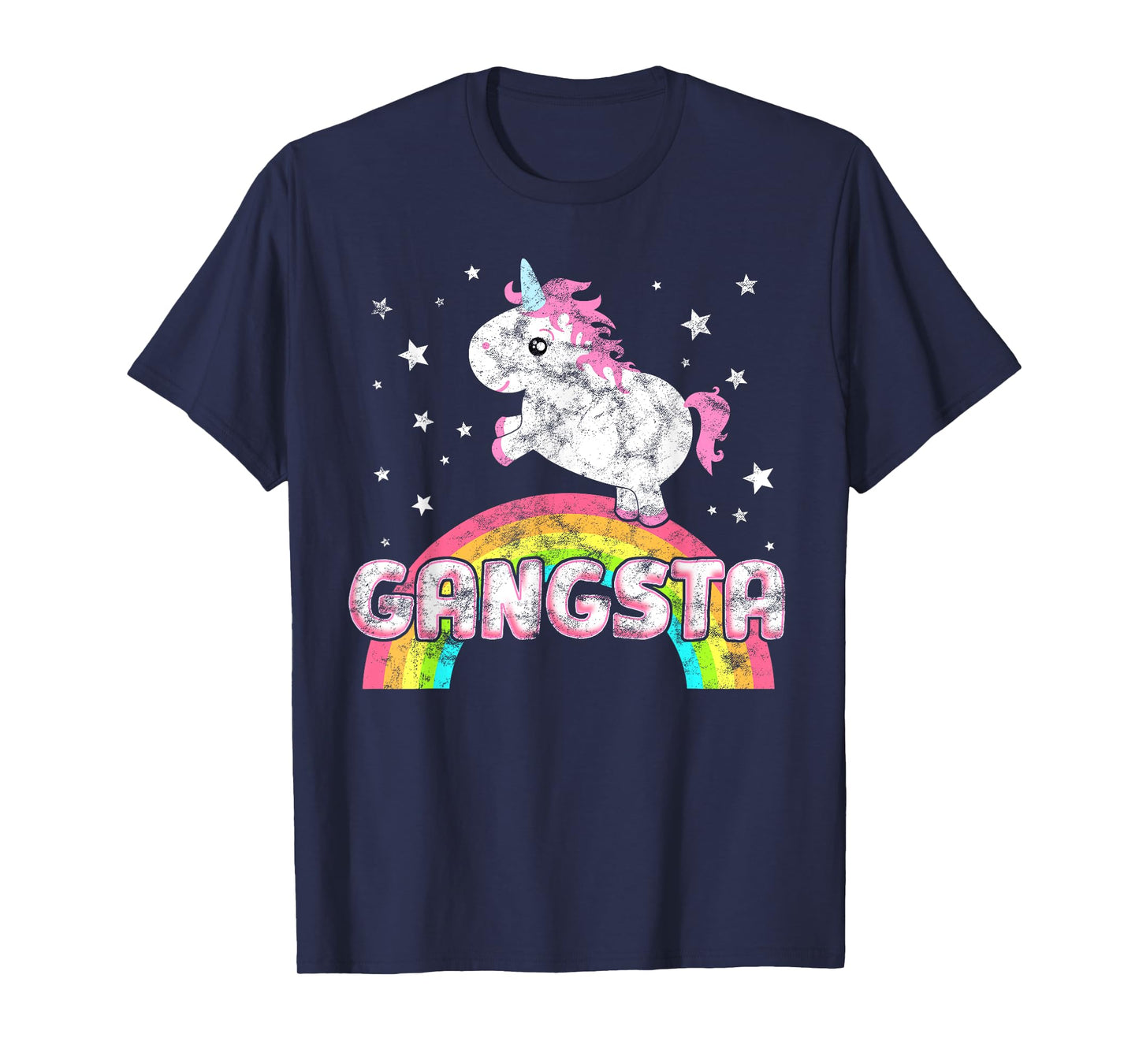 Funny Ironic Cool Unicorn Gangsta Rap Music Festival T-Shirt T-Shirt