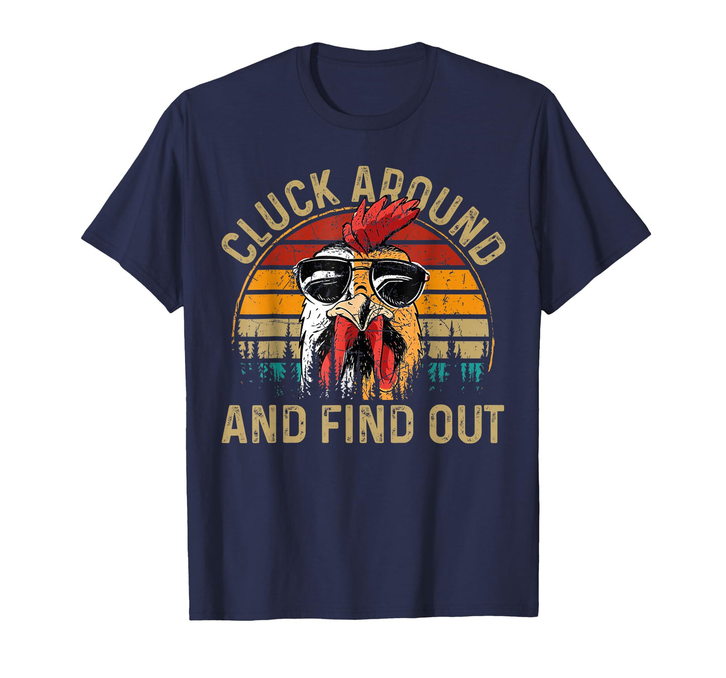 Cluck Around & Find Out Chicken Tender Funny Chicken Vintage T-Shirt