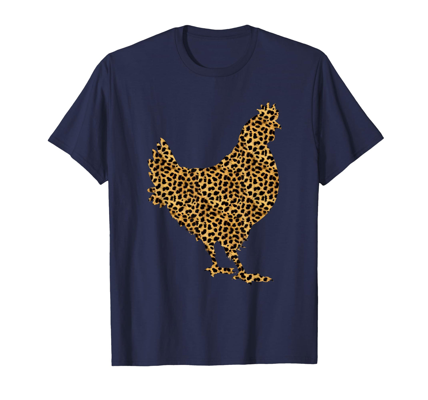 Chicken Leopard Print Hen Fowl Animal Lover Women Gift T-Shirt