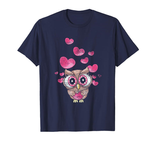Cute Bird Women Girls Kids Owl T-Shirt