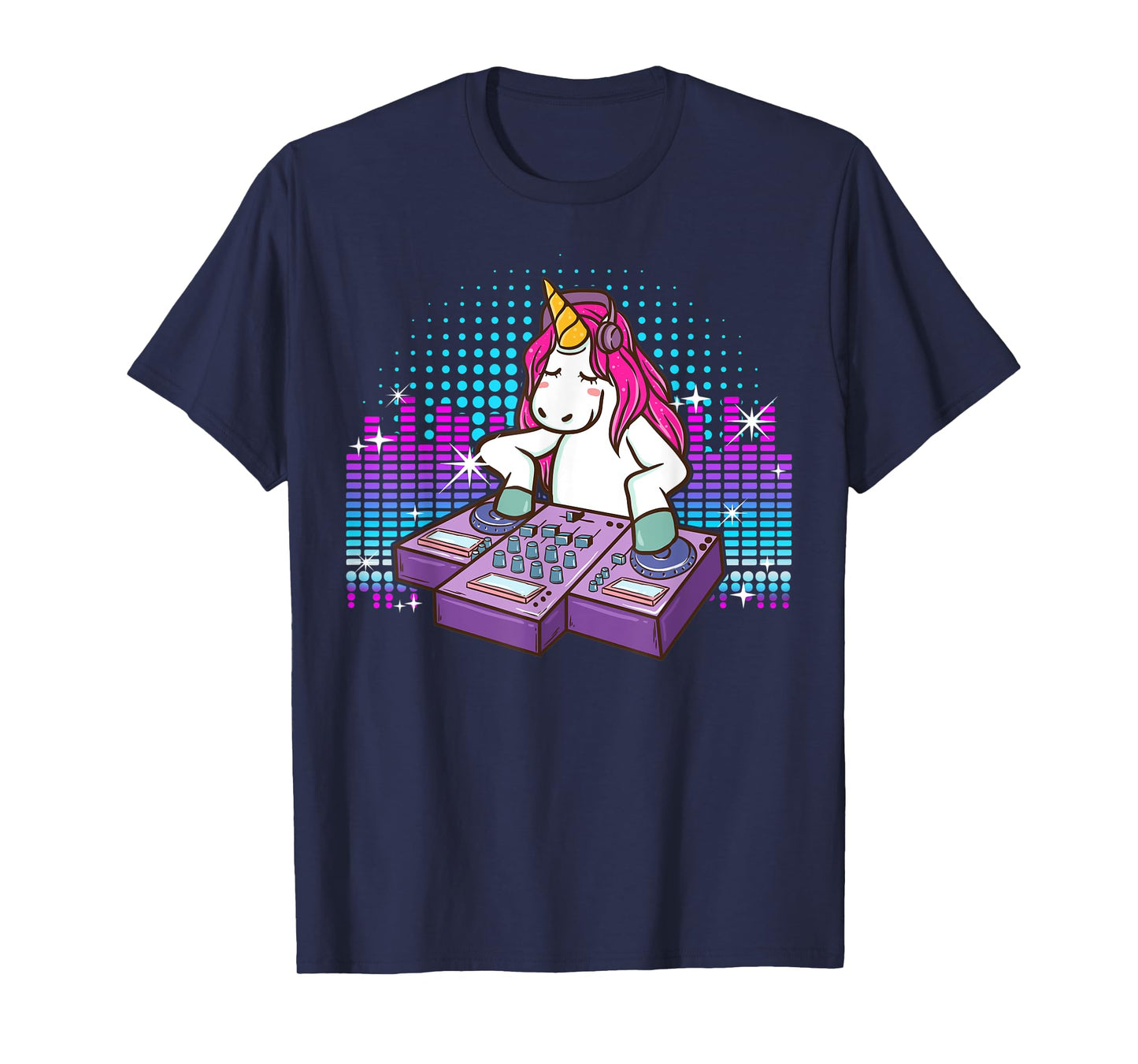 Fun DJ Shirt Unicorn T Shirts DJ Turntable Shirt Rave Shirt