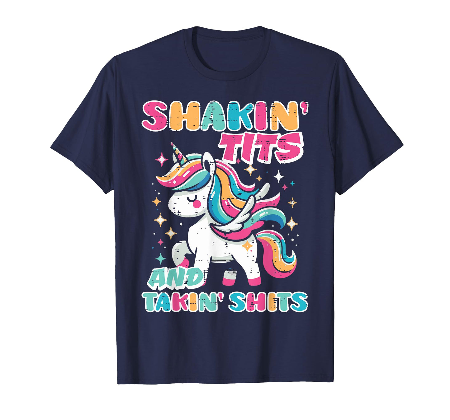 Inappropriate Shakin Takin Unicorn Funny Humor Joke Women T-Shirt