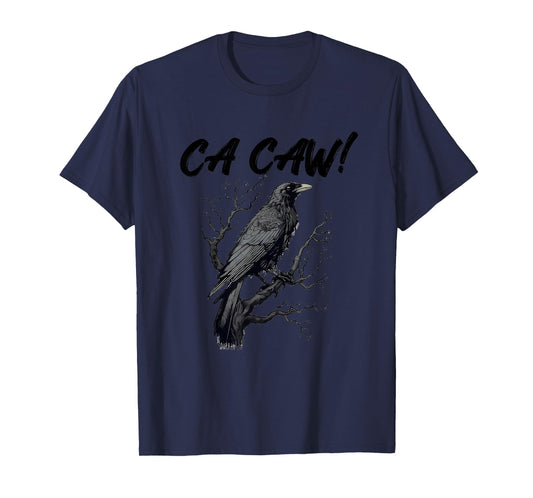 Funny Blackbird Crow Ca Caw Bird Watching Crow Lovers T-Shirt