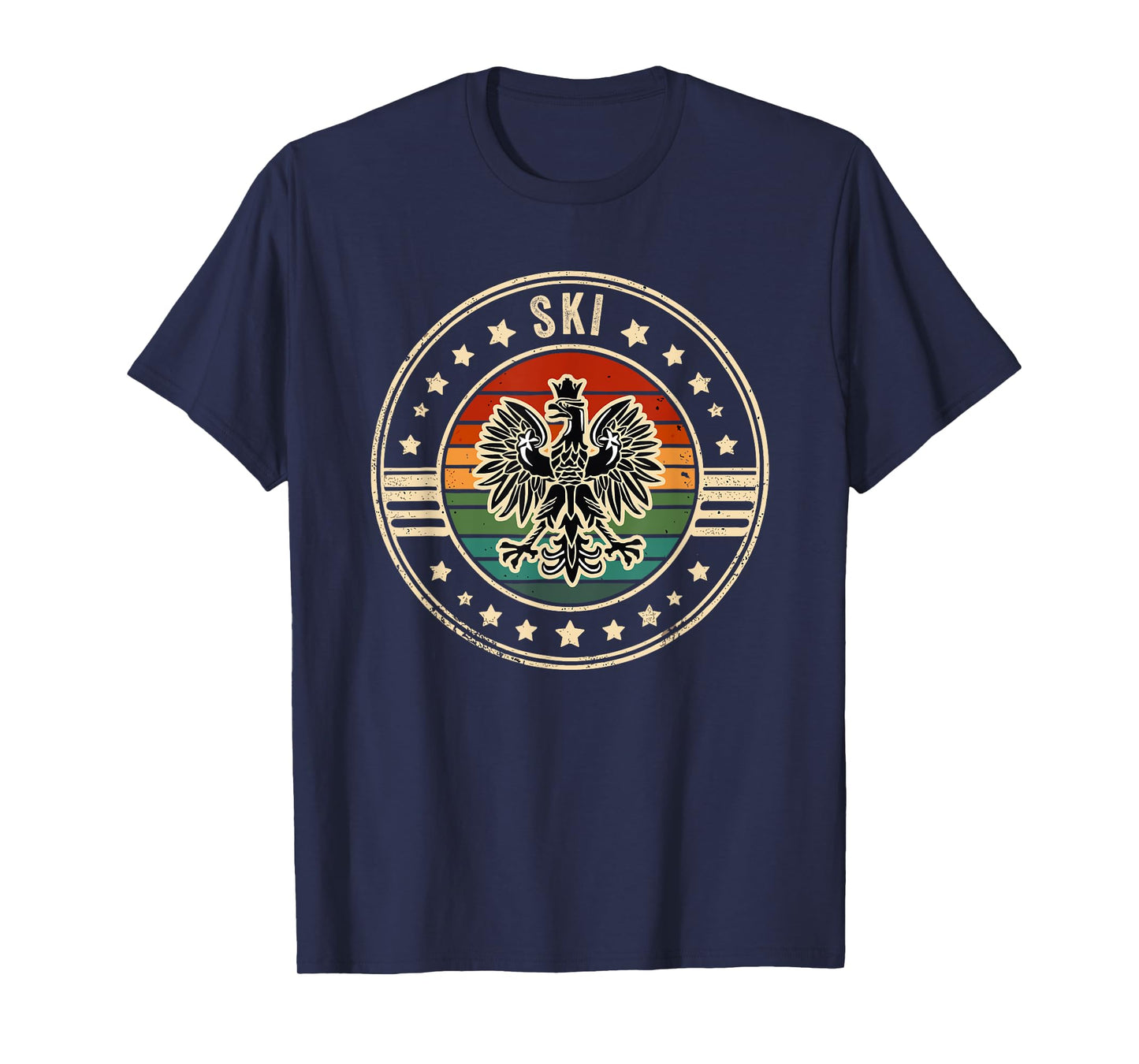 Ski Polish Surname Poland Heritage Polski Eagle Dyngus Day T-Shirt
