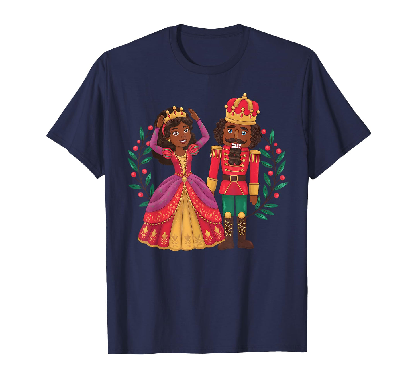 Black Nutcracker Sugar Plum Fairy Kwanzaa African Christmas T-Shirt