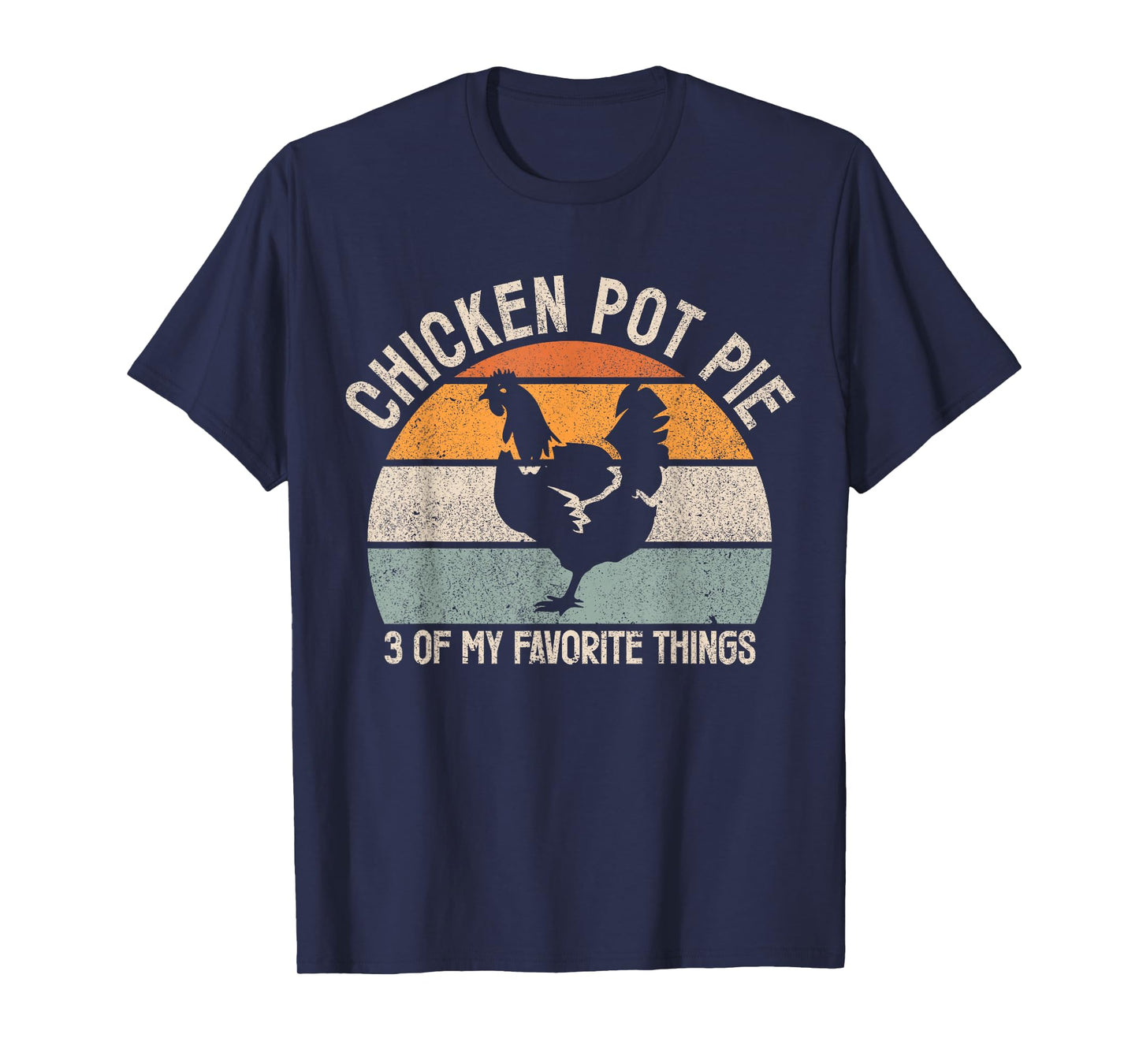 Chicken Pot Pie Apparel Vintage Black Chicken Pot Pie T-Shirt