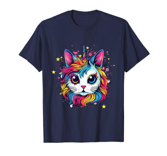 Cute, Adorable And Might Contain Cat by DankSpace Catcorn Kittycorn Unicat Unikitten Cat Kitty Kitten Unicorn T-Shirt