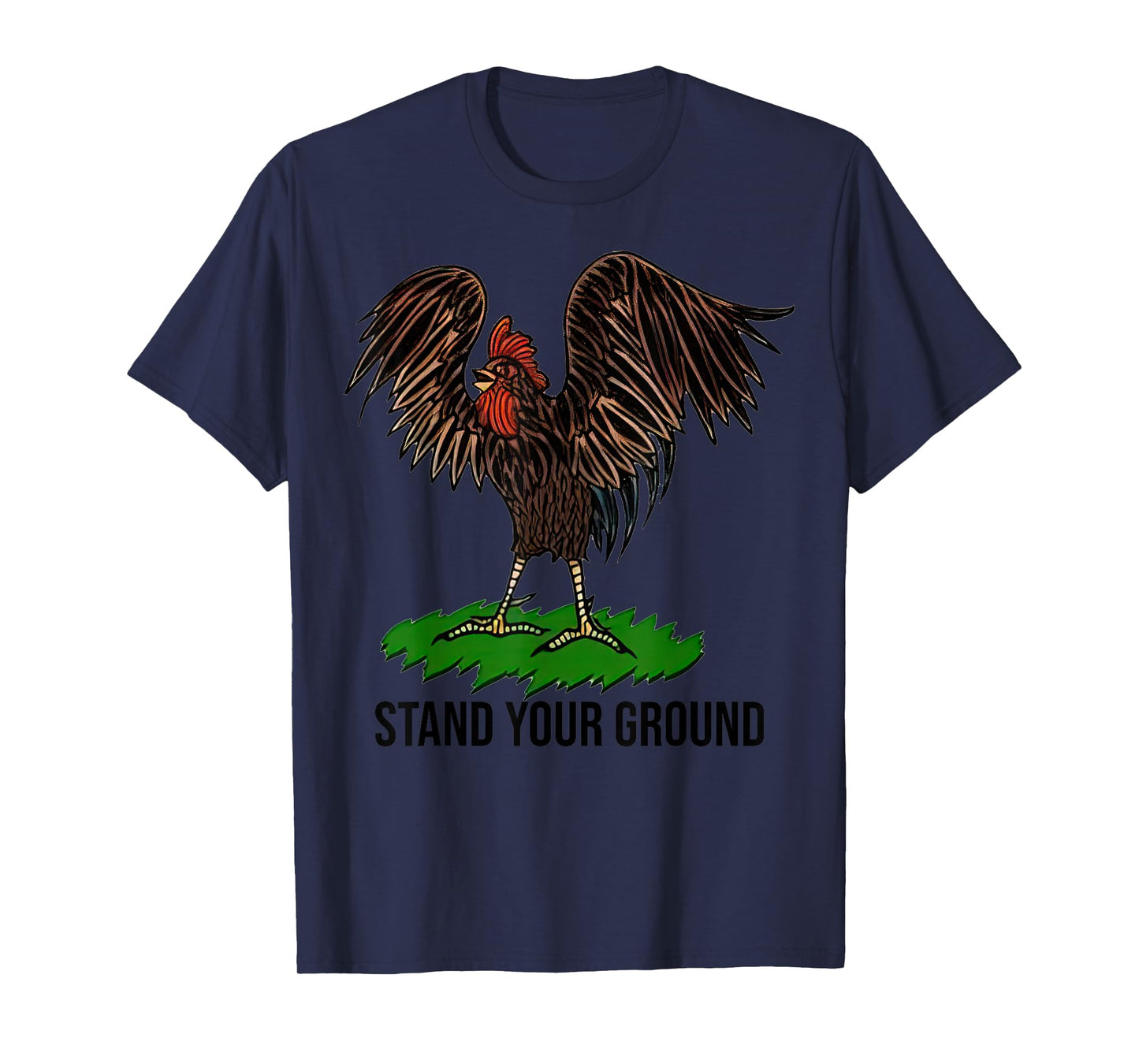 Stand Your Ground Chicken Funny Christmas T-Shirt