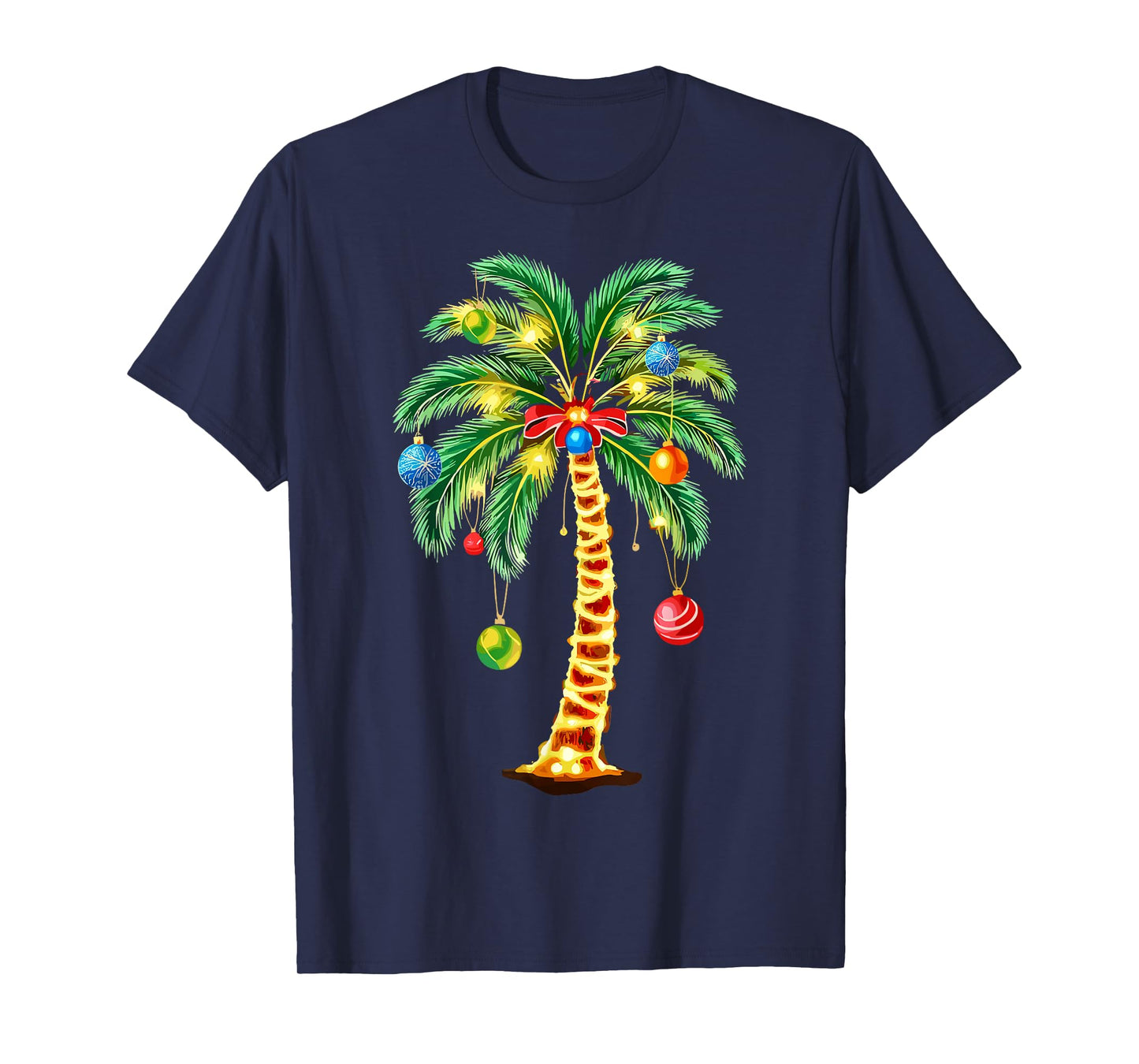Christmas Palm Tree Hawaiian Xmas T-Shirt