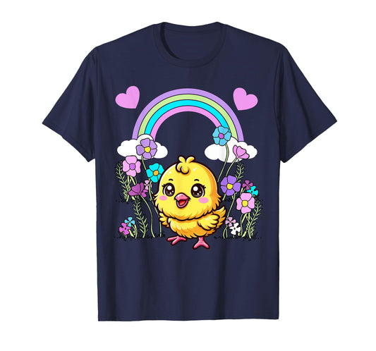 Easter Spring Chick Flowers Children Child Baby Easter Party T-Shirt
