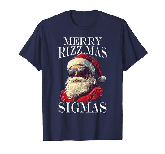 Merry Rizzmas Sigmas - Xmas Christmas Santa Claus T-Shirt