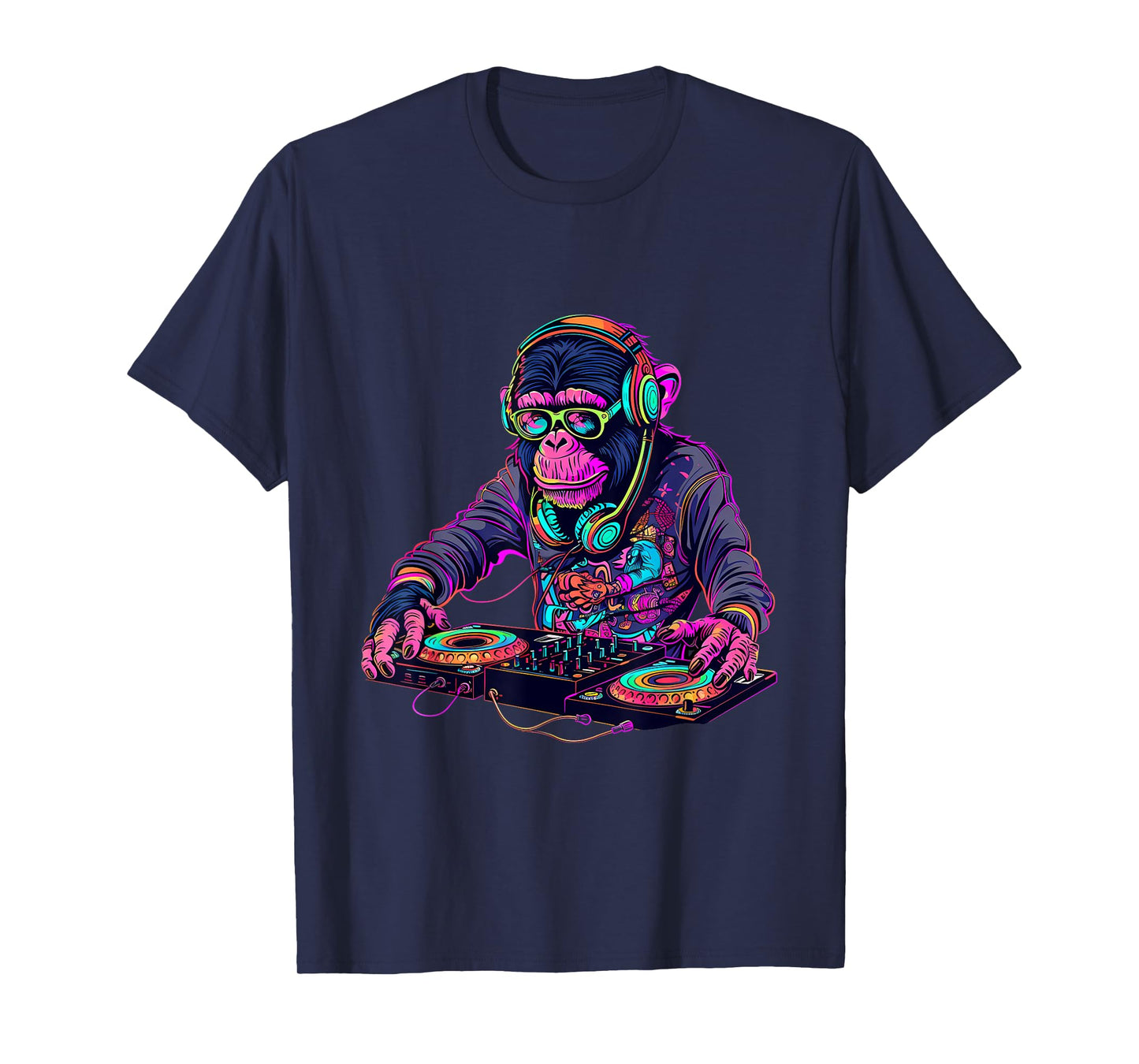 DJ Monkey Turntable DJ Monkey Techno House Beatmaker EDM T-Shirt