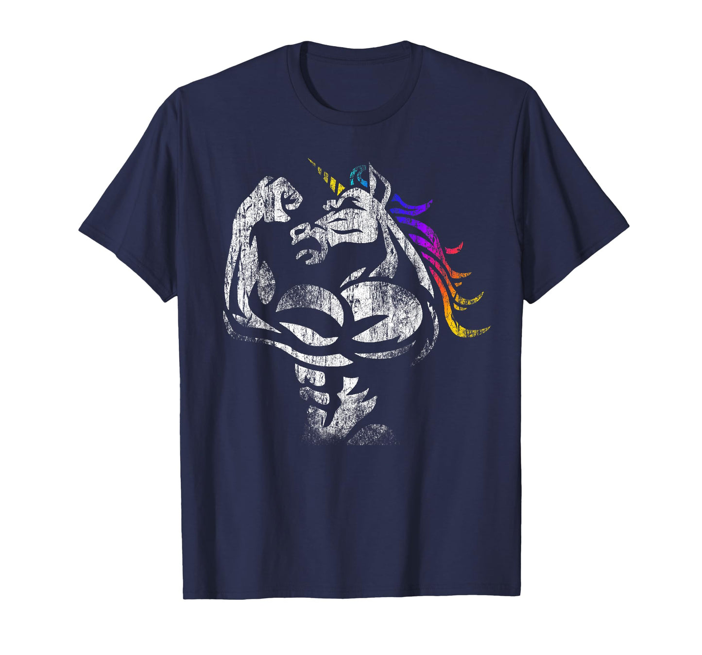Unicorn Muscle Shirt Birthday Father's Day Gym T-Shirt T-Shirt