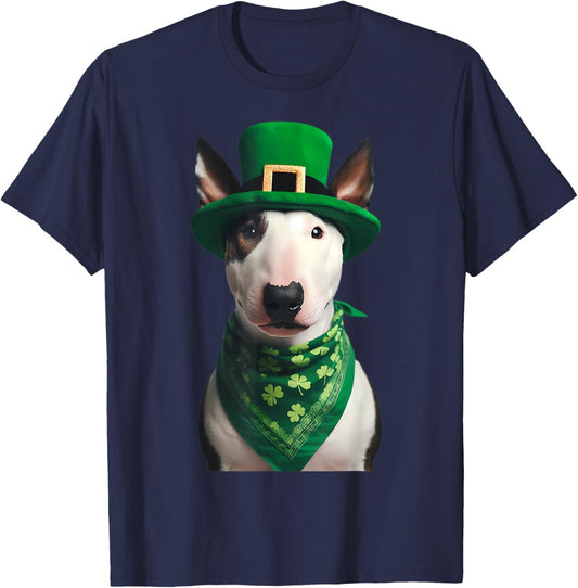 Bull Terrier Dog St Patrick's Day Saint Paddy's Owner Irish T-Shirt