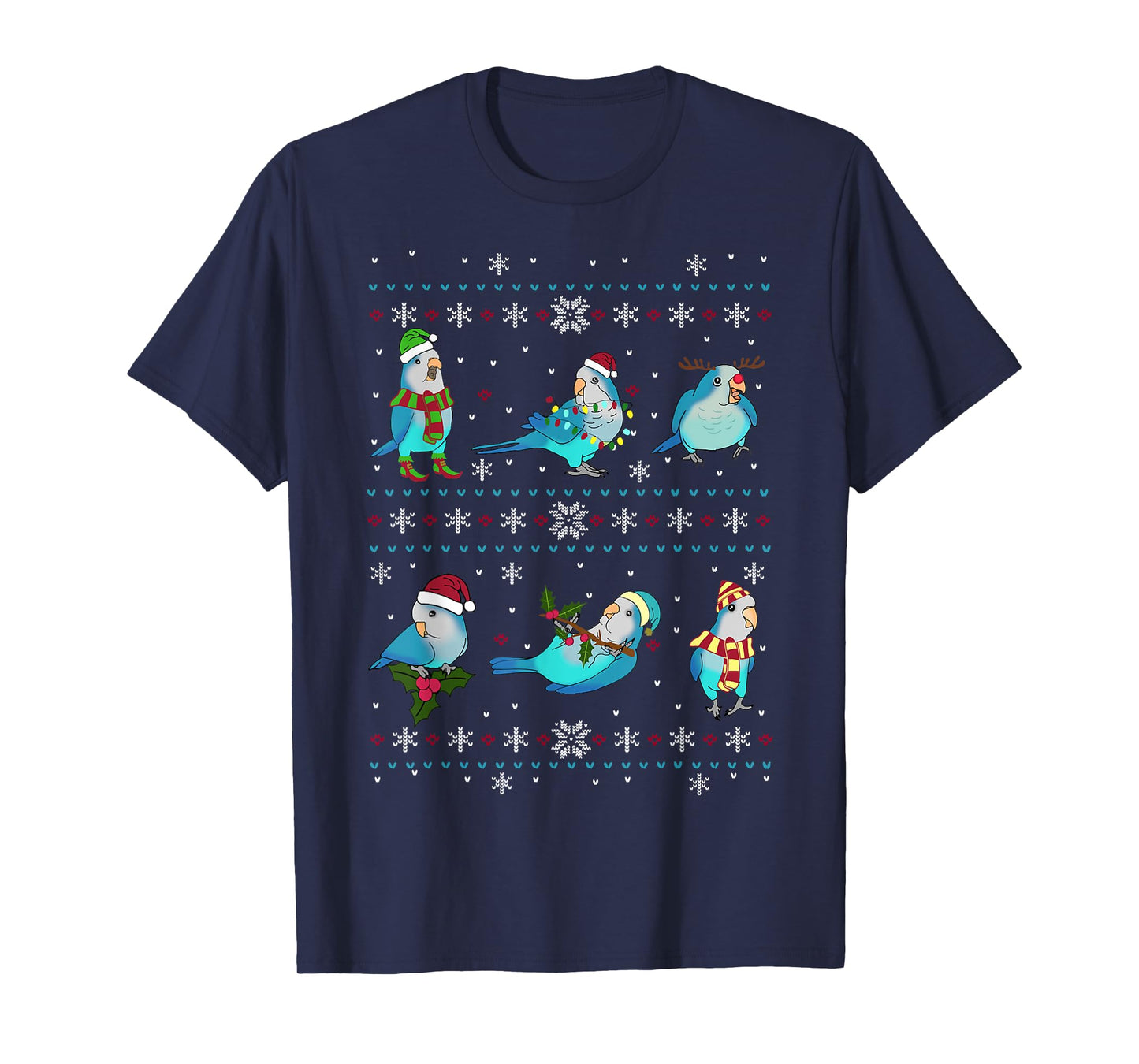 Green Quaker Ugly Christmas Sweater, Funny Parrot Owner Birb T-Shirt