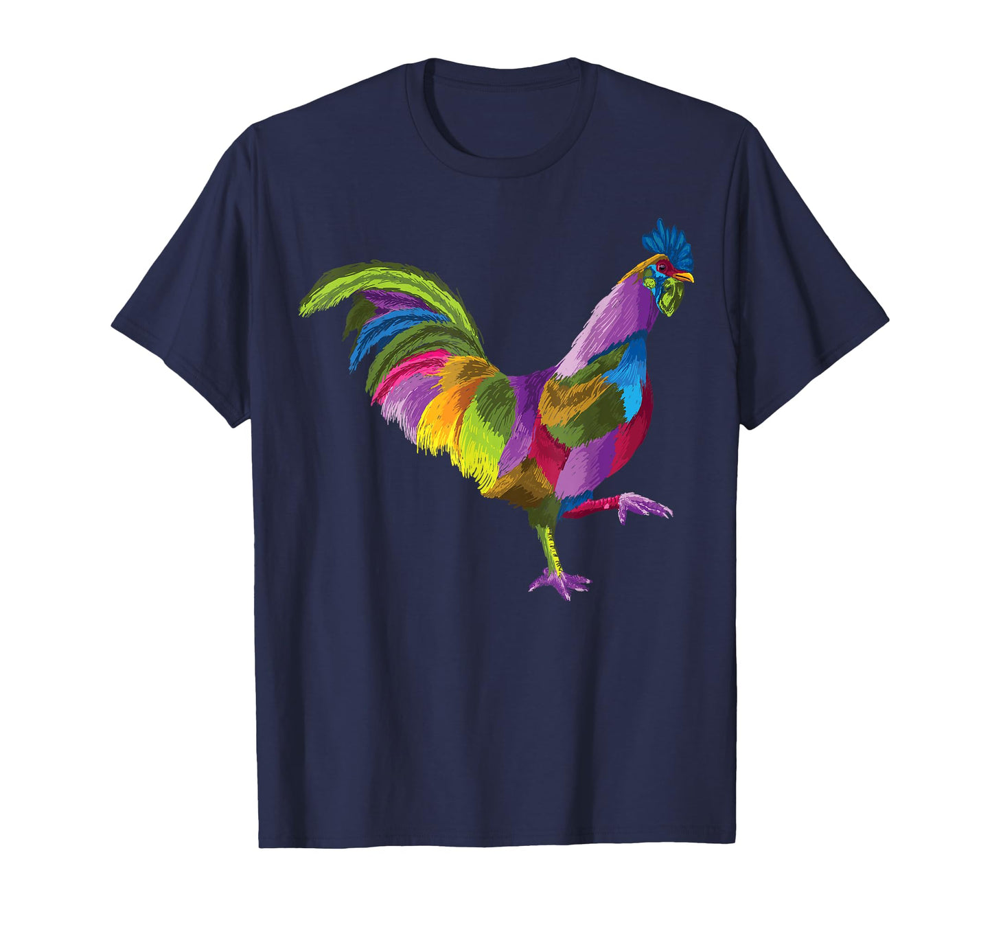 colorful rooster art gifts for lover Roosters Farm or Bird T-Shirt