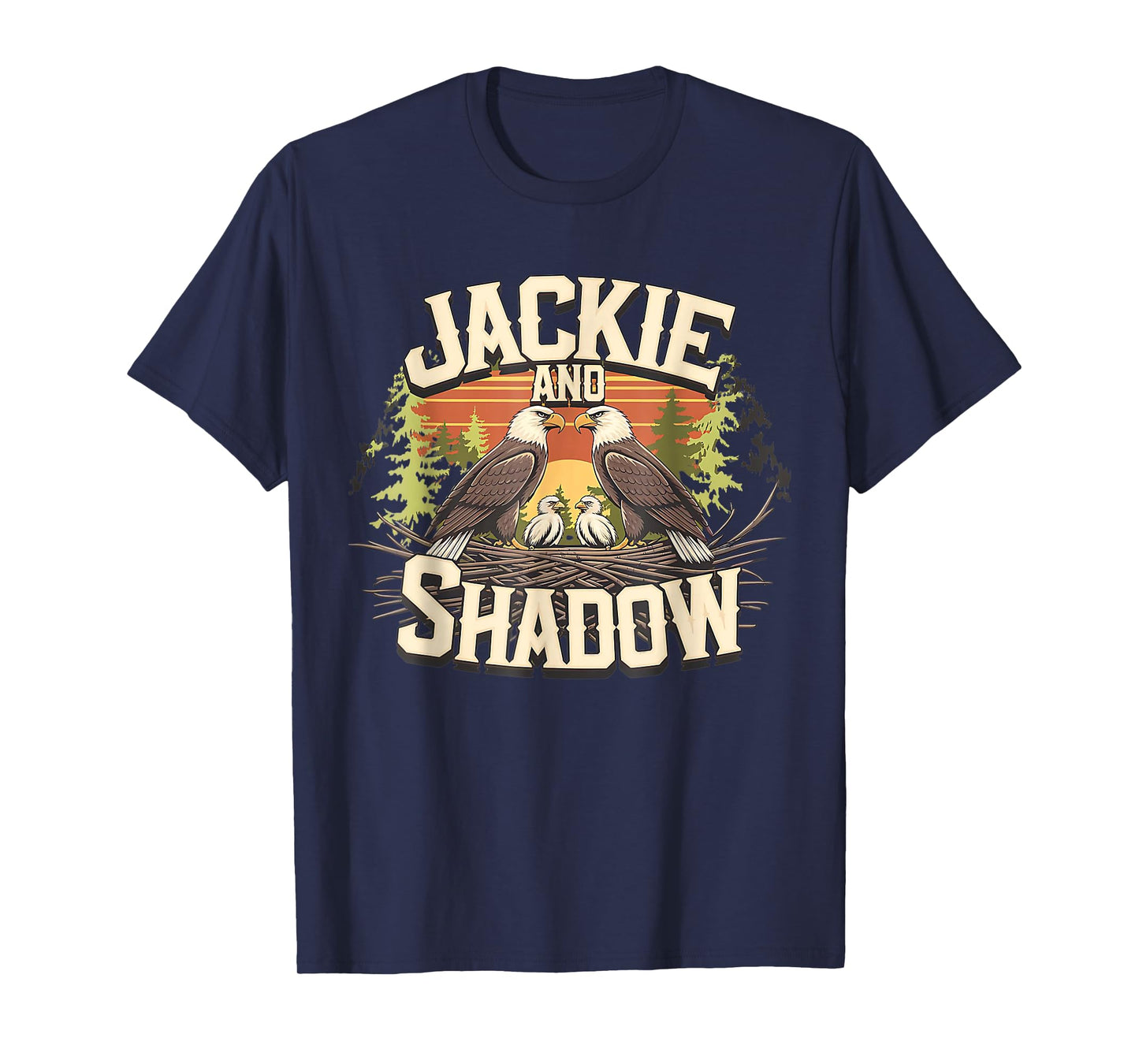 Jackie and Shadow Bald Eagle Vintage Nature and Eegle Lovers T-Shirt