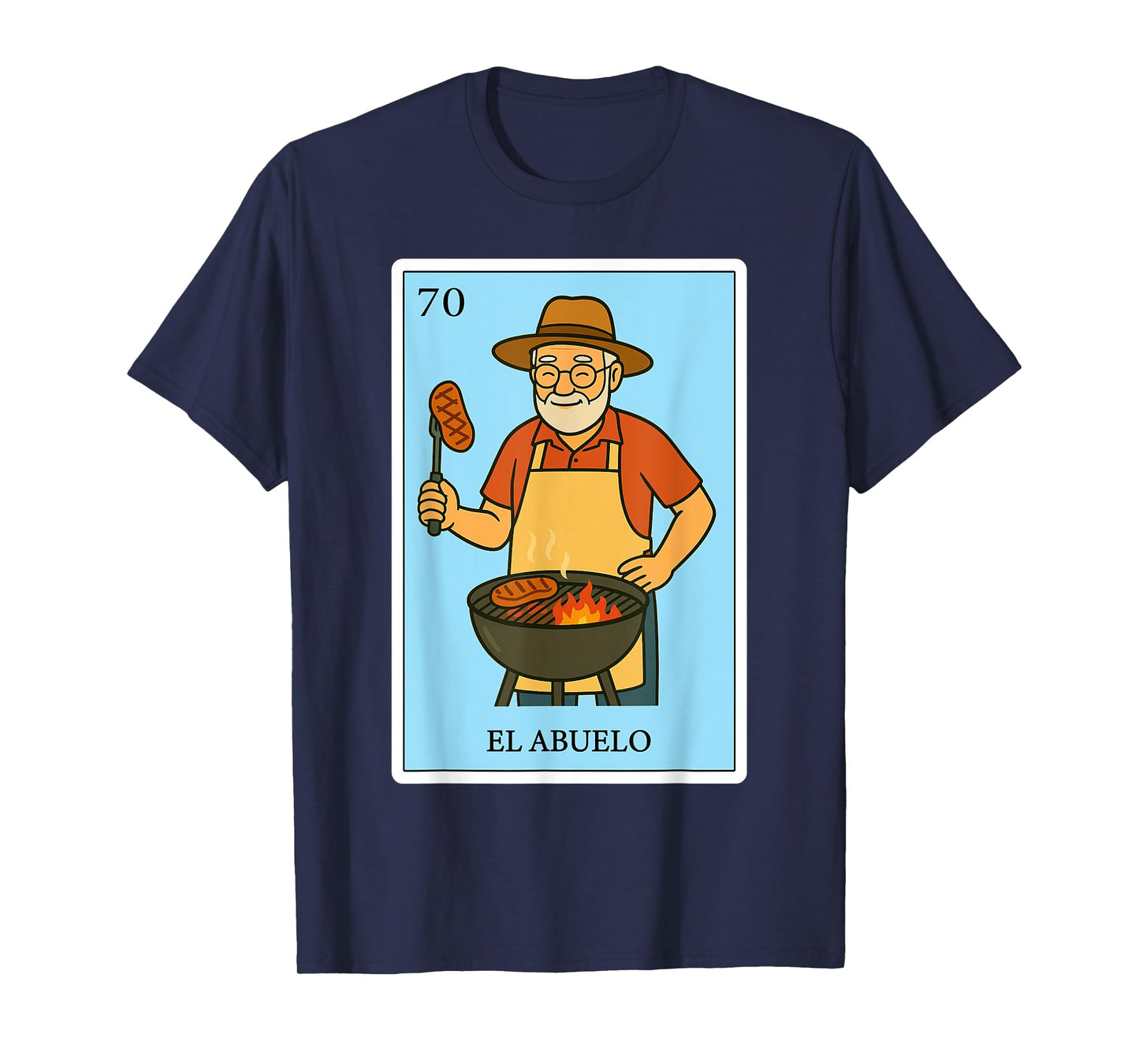 El Abuelo Parrillero Spanish-Mexican Bingo Gifts for Abuela T-Shirt