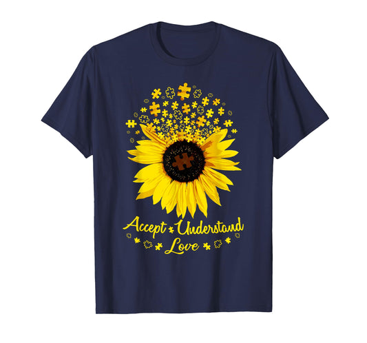 Sunflower Accept Understand Love T-Shirt