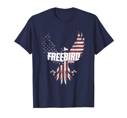 Patriotic Freebird Eagle 4th of July T-Shirt