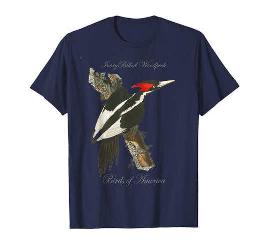 Ivory Billed Woodpecker - Birds of America Series T-Shirt T-Shirt