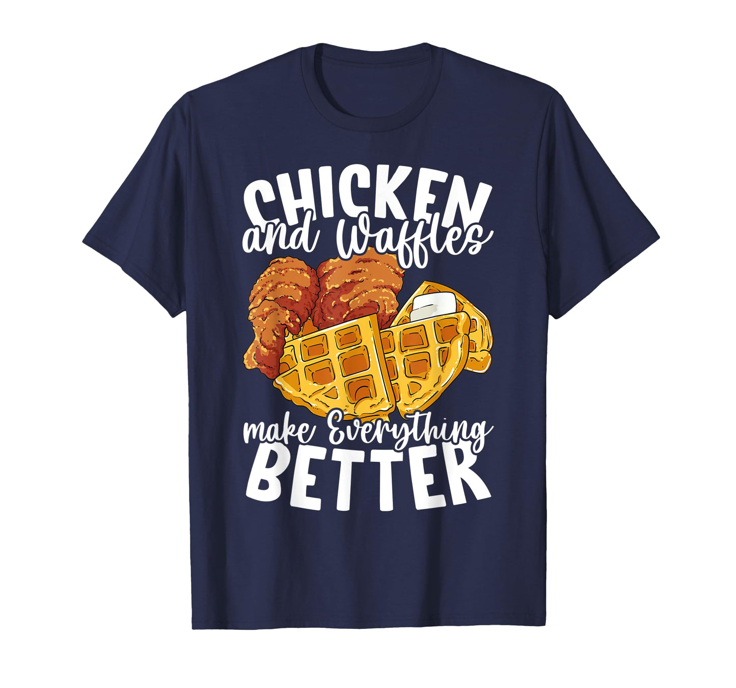 Chicken and Waffles Brunch Food Funny T-Shirt