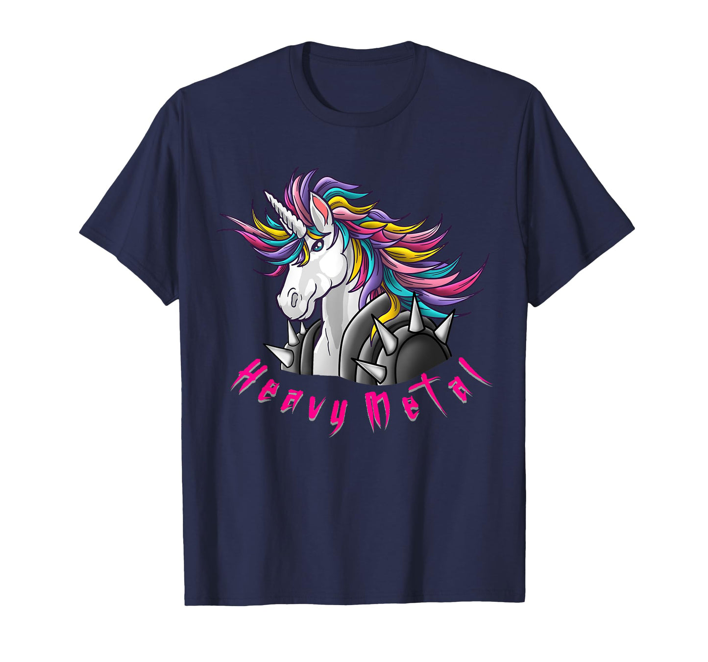 Unicorn Funny Heavy Metal Design For Men Woman Kids Girls T-Shirt