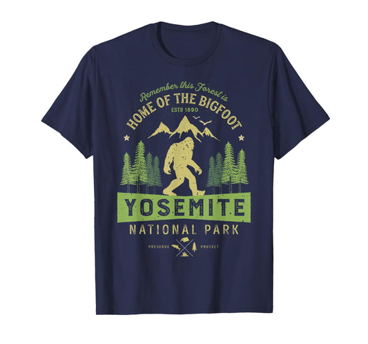 Yosemite National Park T shirt California Bigfoot Vintage T-Shirt