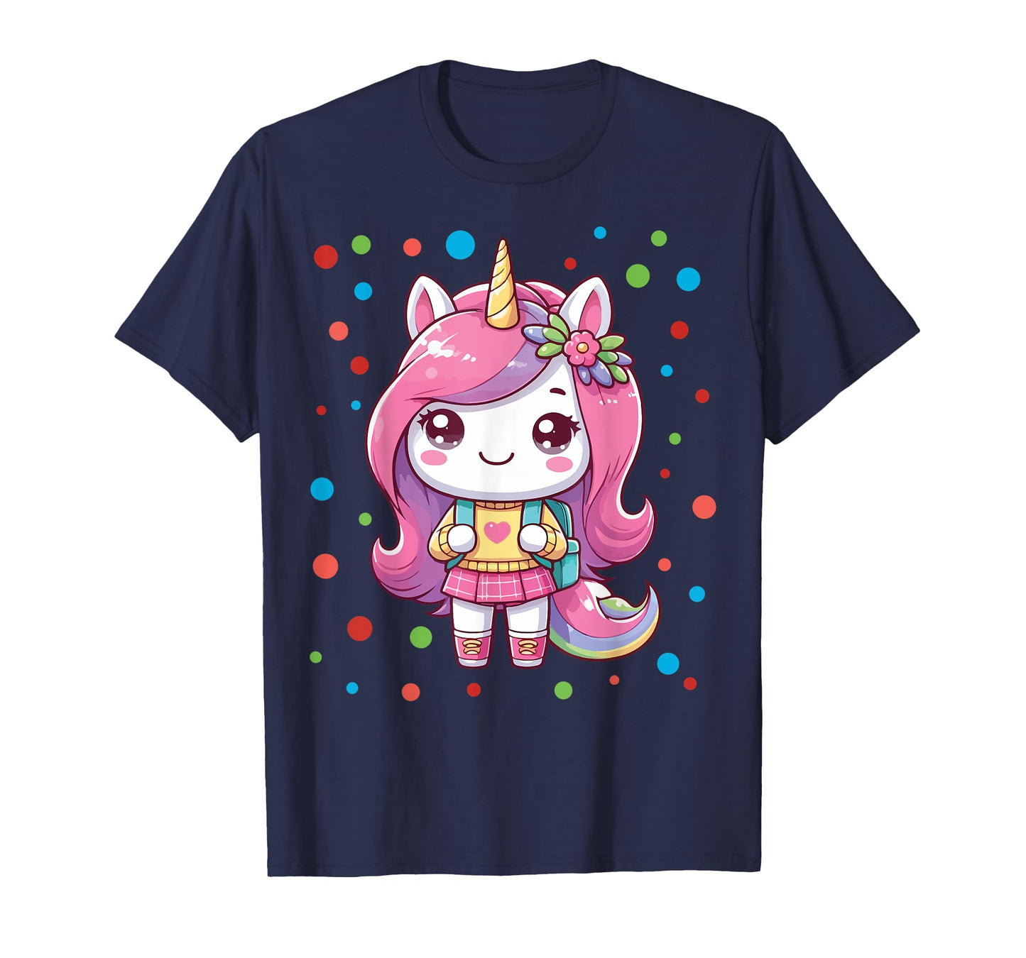 Happy Dot Day Unicorn Dots For Girls T-Shirt