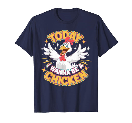 Childrens Today I wanna be a Chicken Tshirt | Kids Chicken T-Shirt