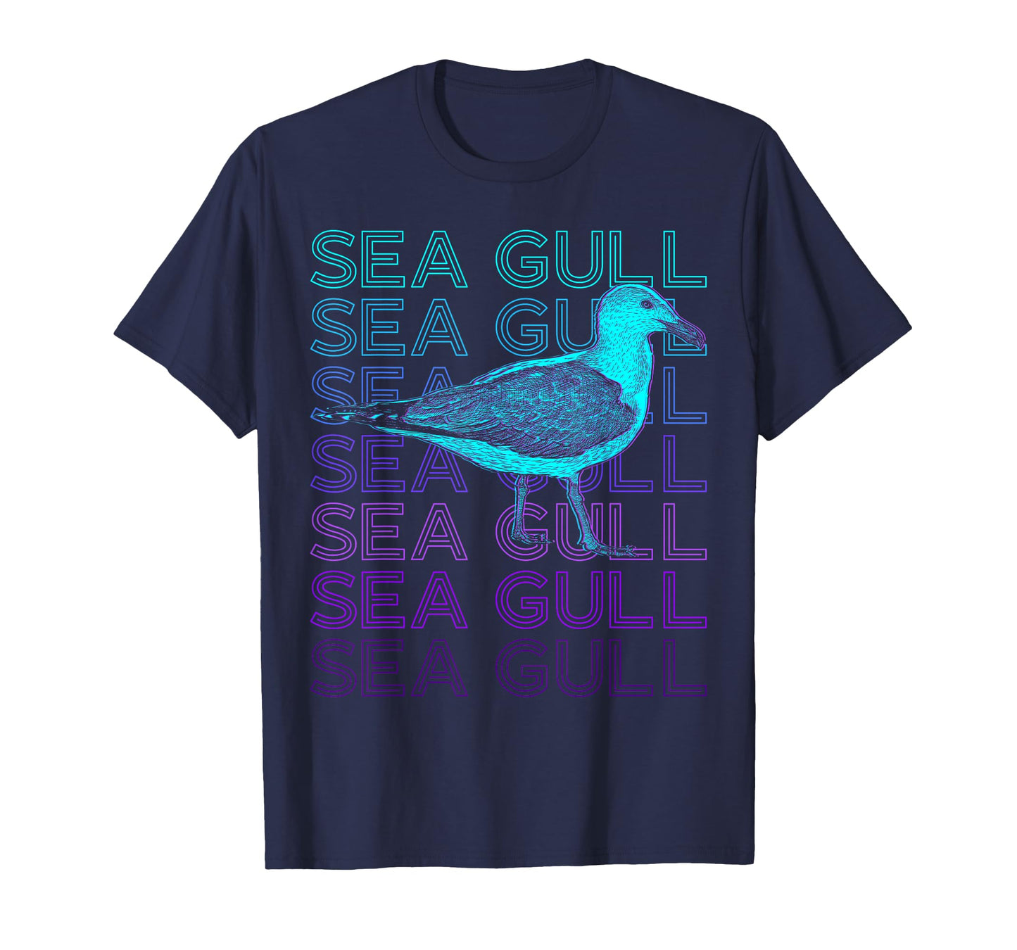 Sea Gull Seagull Sea Bird Retro T-Shirt