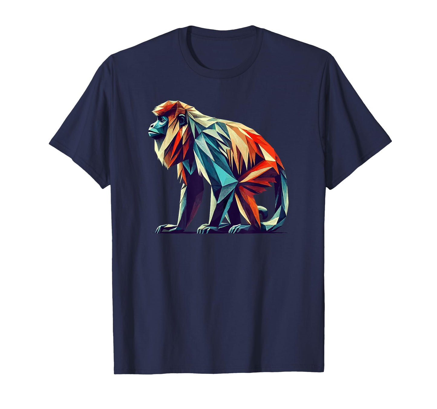 Geometric Art Howler Monkey T-Shirt