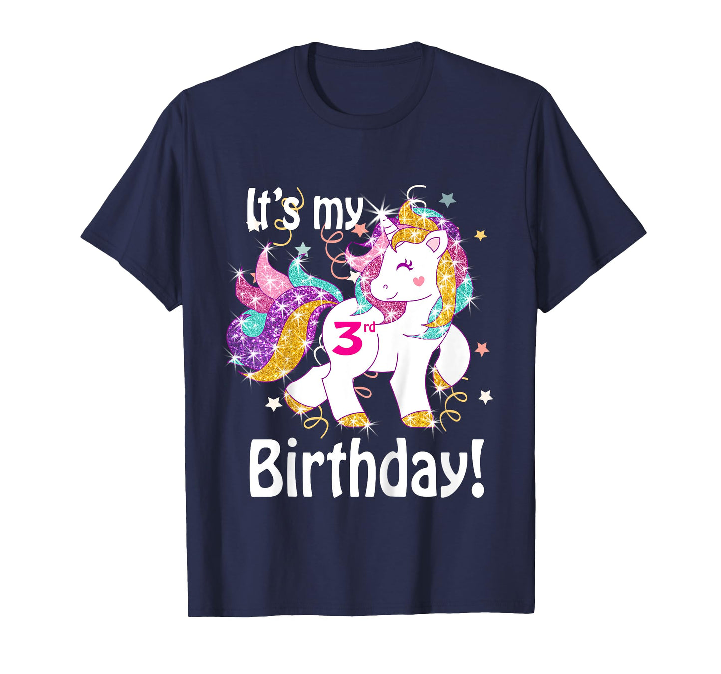 Its my 3rd Birthday (3 year old) unicorn Birthday shirt gift T-Shirt