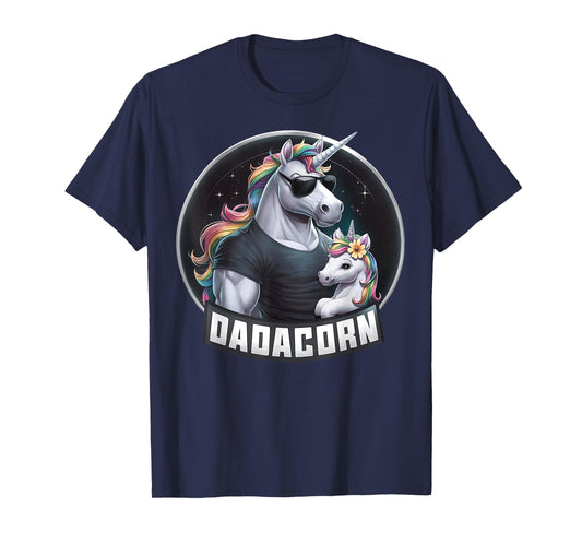 Father's Day Dadacorn Baby Unicorn Dad, Daddy Funny Dadacorn T-Shirt
