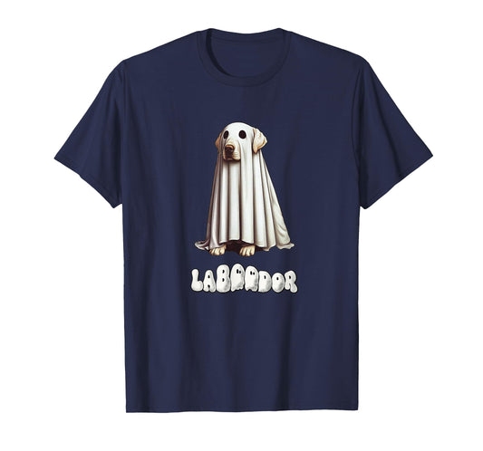 Funny Yellow Labrador Halloween Ghost, LaBOOdor, Lab Mom T-Shirt