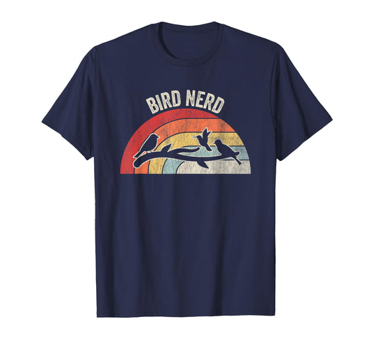 Bird Nerd Vintage Retro Birdwatching T-Shirt