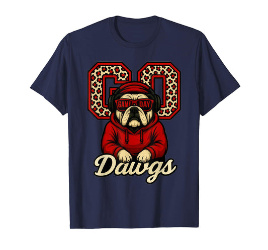 Go Dawgs Funny Bulldogs Apparel for Men Women Kid Boy Girl T-Shirt