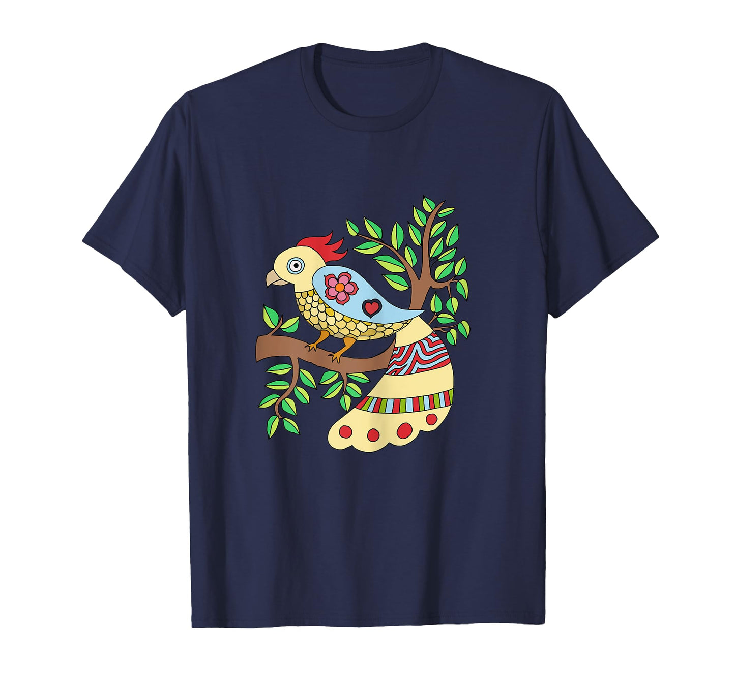 bird art madhubani style T-Shirt
