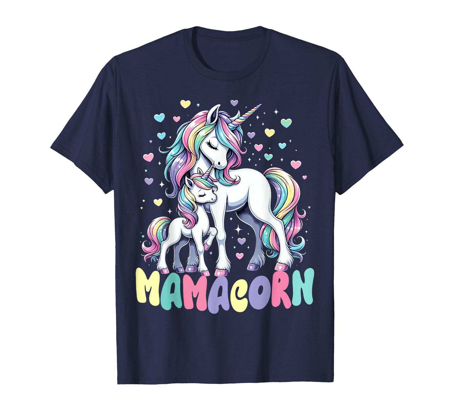 Funny Mamacorn Costume Mothers Day Unicorn Mom Women Mother T-Shirt