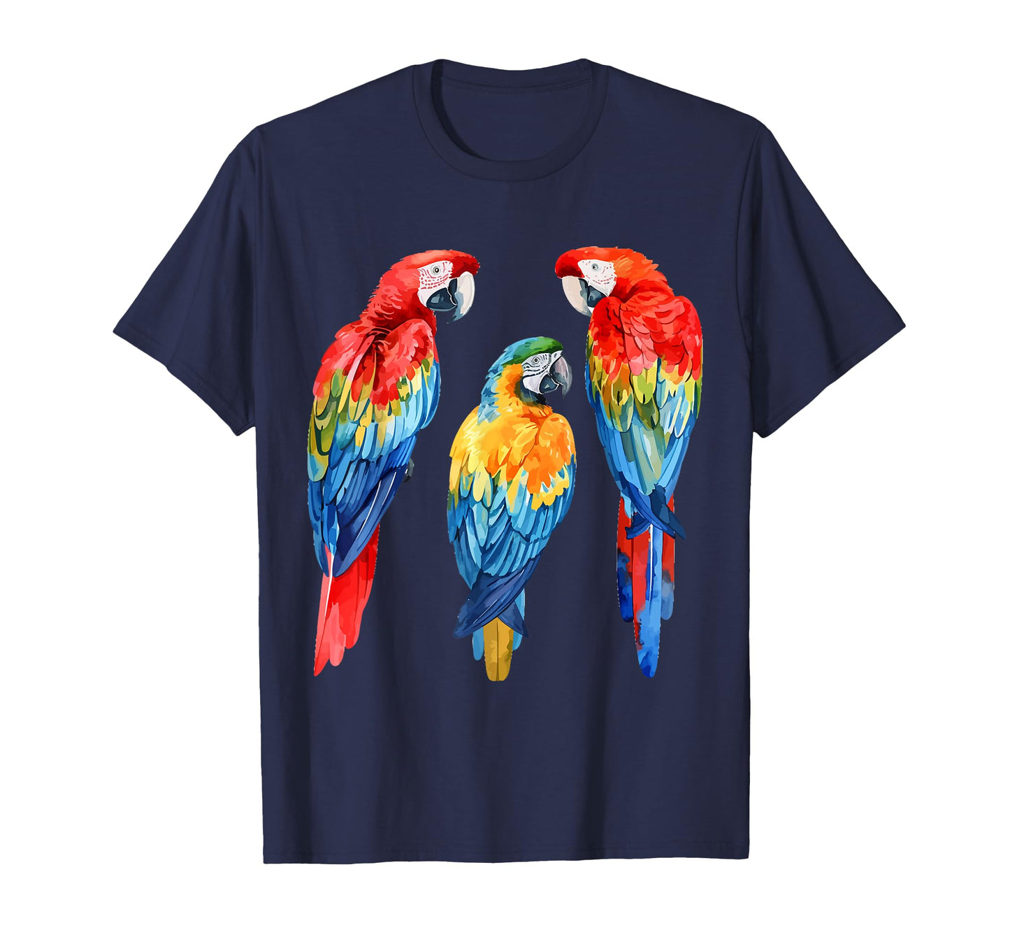 Colorful Parrot Watercolor T-Shirt