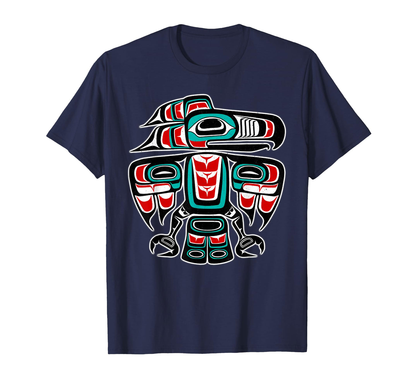 Northwest Coast Totem Pole Art - Eagle - Native Bird T-Shirt