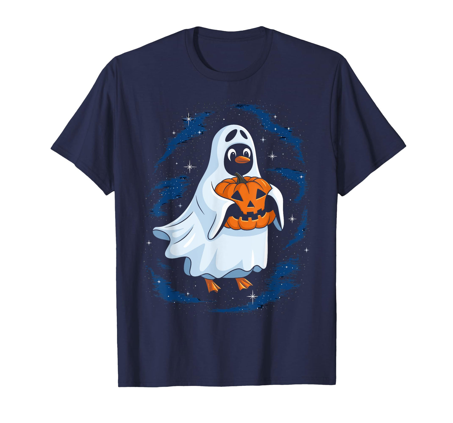 Funny Ghost Penguin Lovers Spooky Halloween Costume T-Shirt