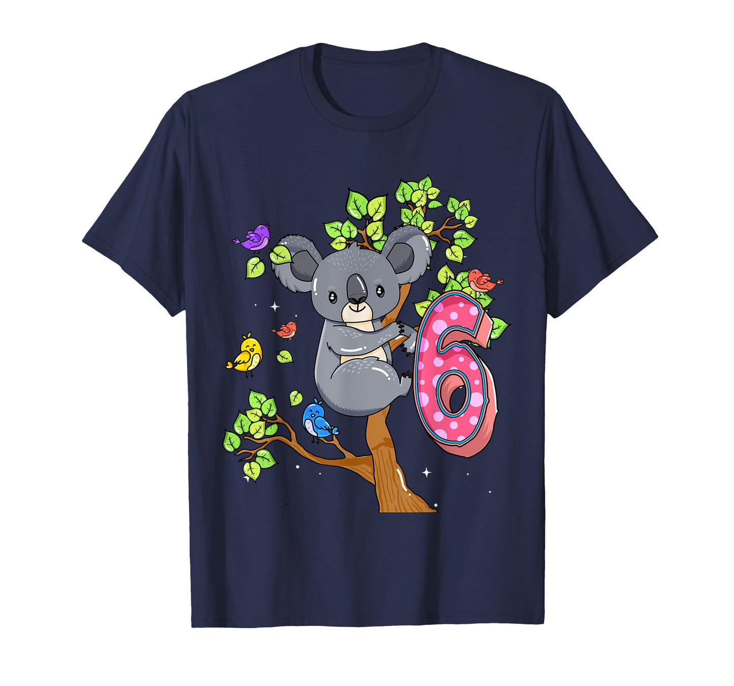 Koala Bear 6th Birthday Girl 6 Year Old Birthday Koalas Bday T-Shirt