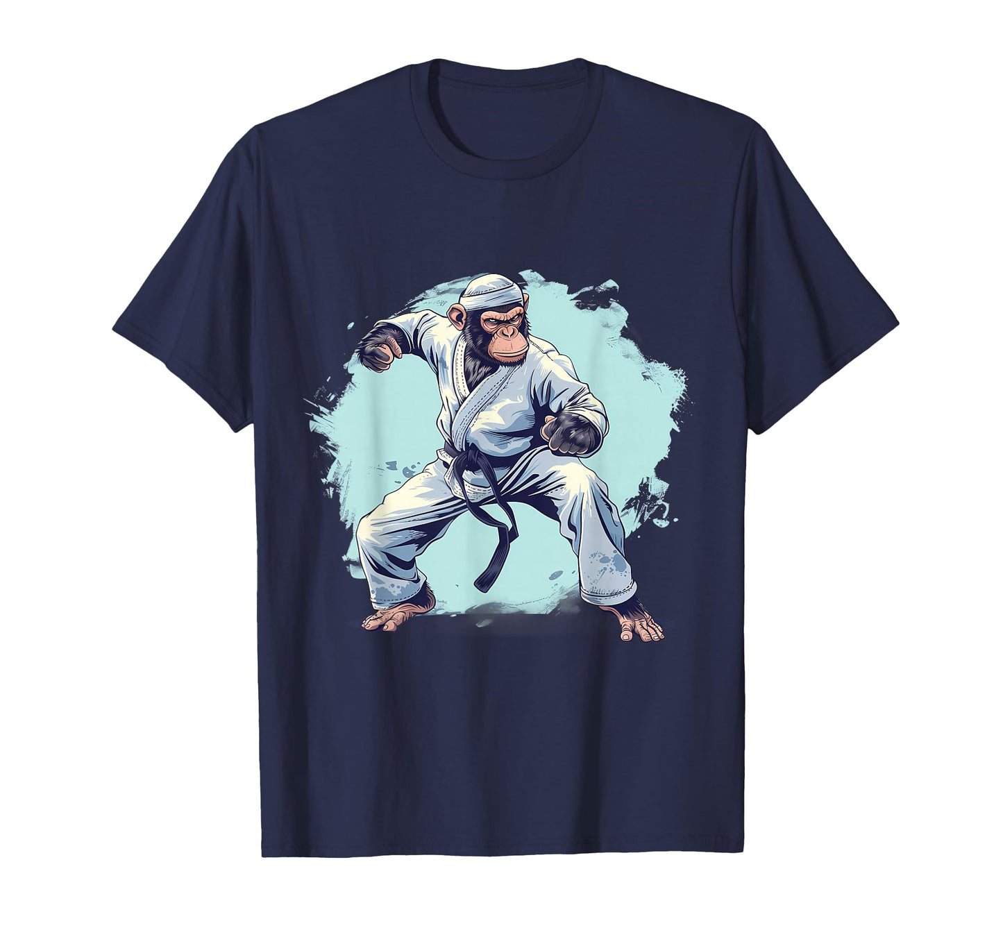 Karate Monkey Martial Arts Kickboxing Judo MMA Monkey Lover T-Shirt