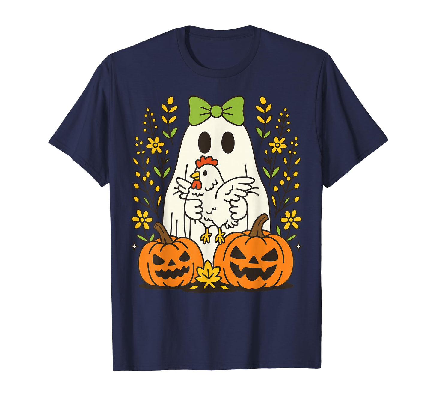 Ghost Chicken Halloween T-Shirt