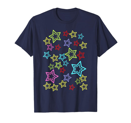 Retro Children's Stars 80s Star Teen Children Girls Boys T-Shirt